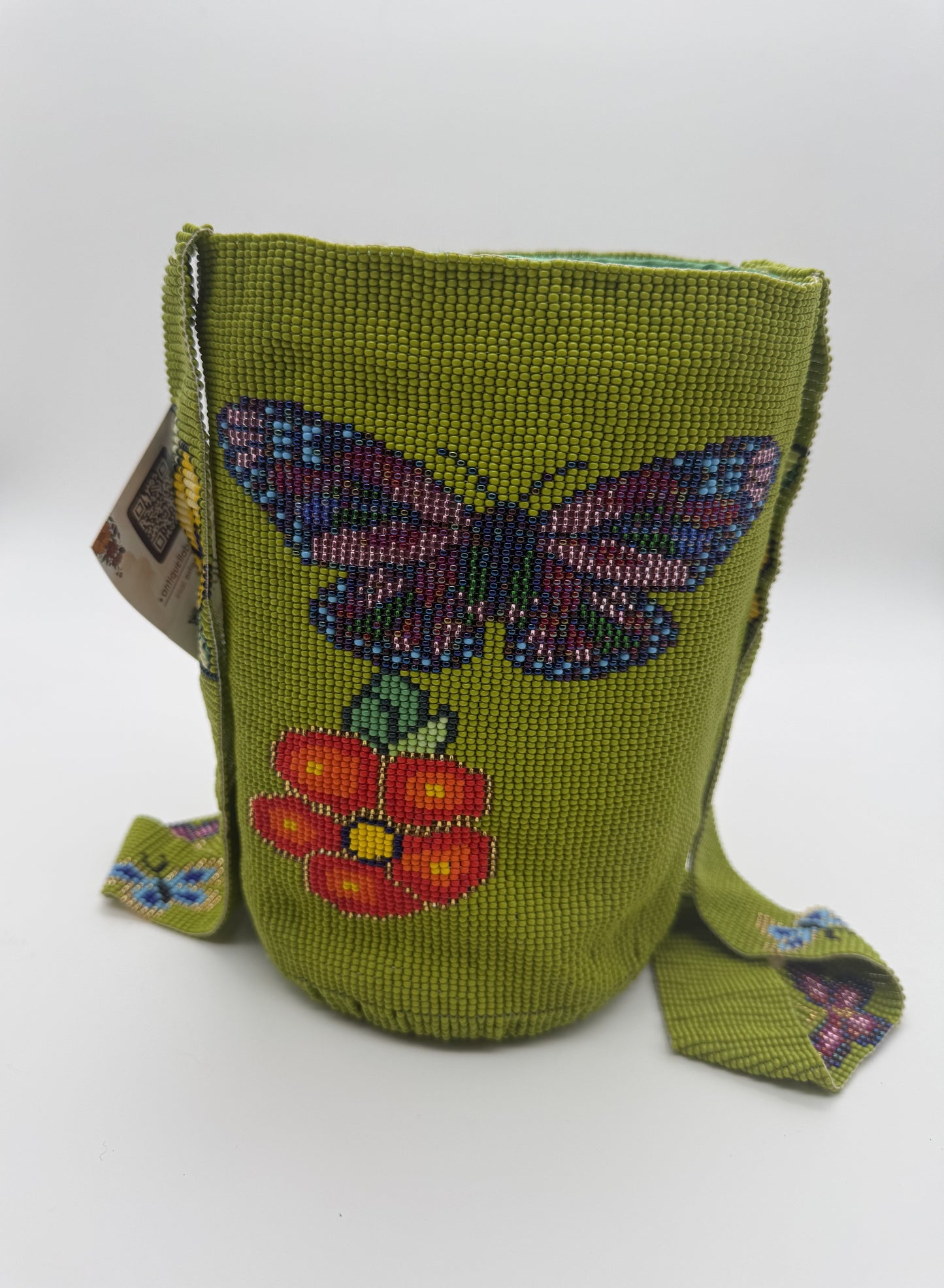 Artisan Butterfly Beaded Mochila
